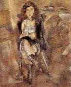 Jules Pascin, Cloth put on the Female-s waist